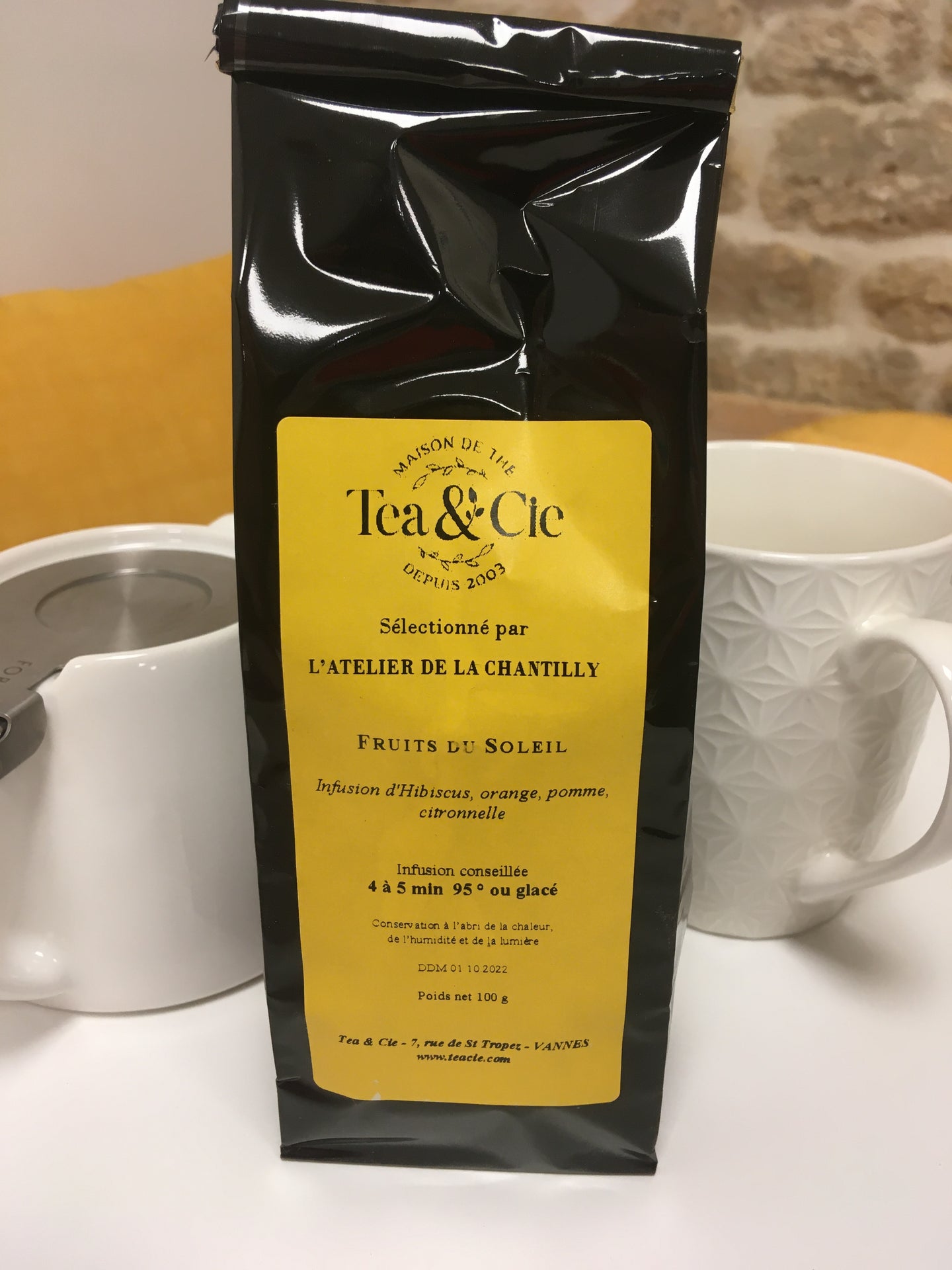 Paquet de thé Fruits du Soleil de la maison Tea&Cie